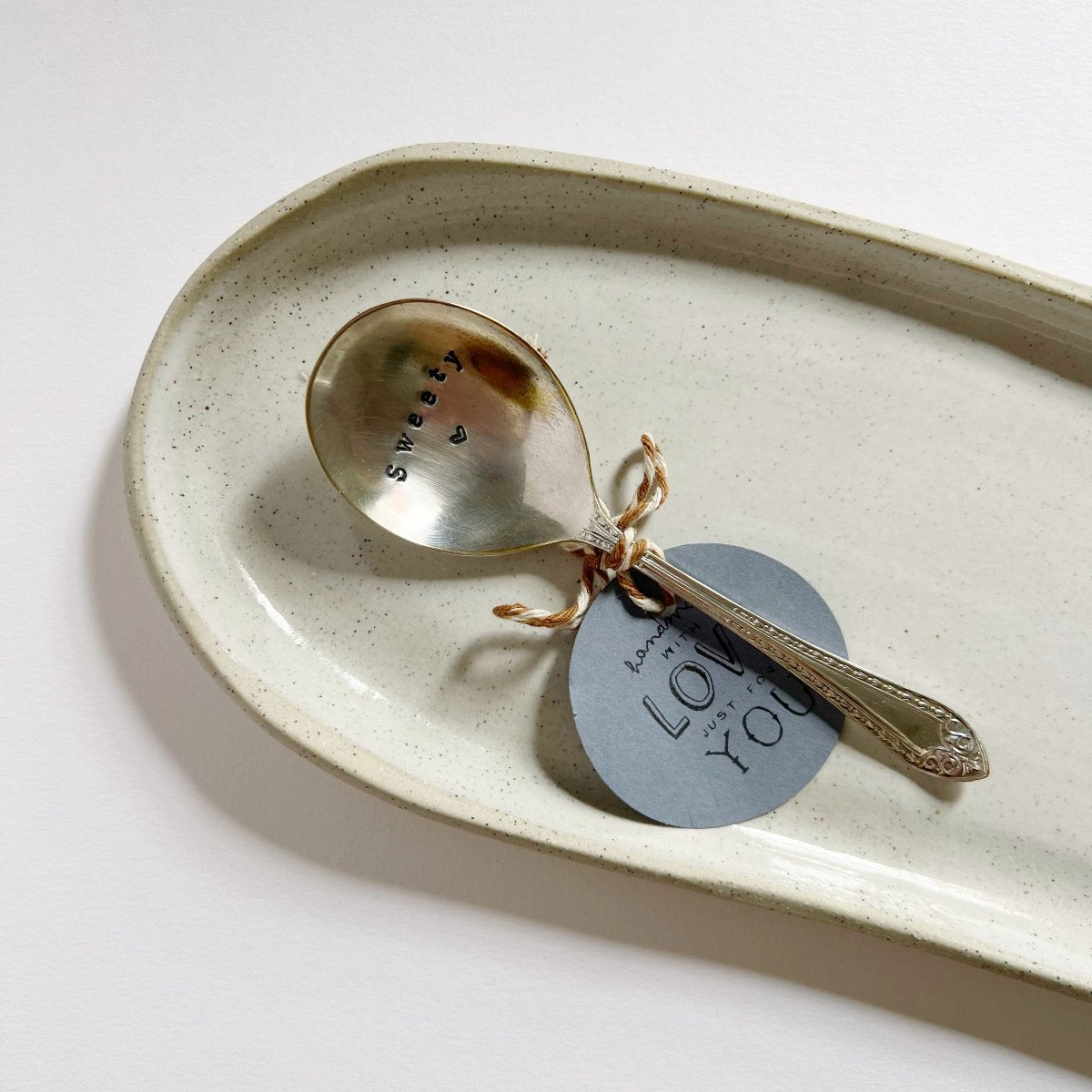 mondocherry - antique silverware dessert spoon | "sweety"