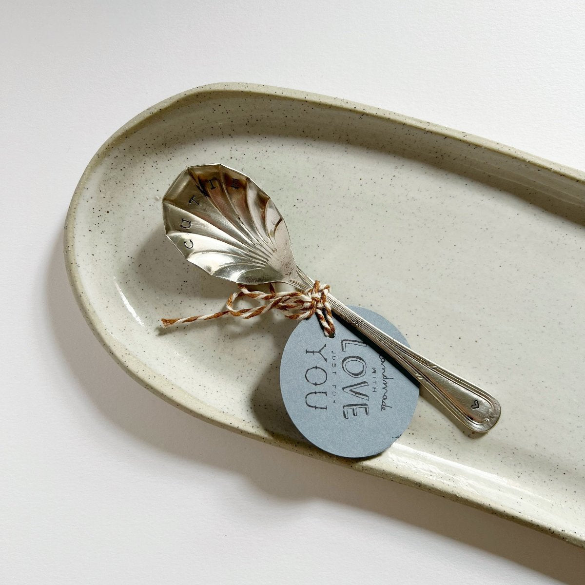 mondocherry - antique silverware dessert spoon | "cutie"