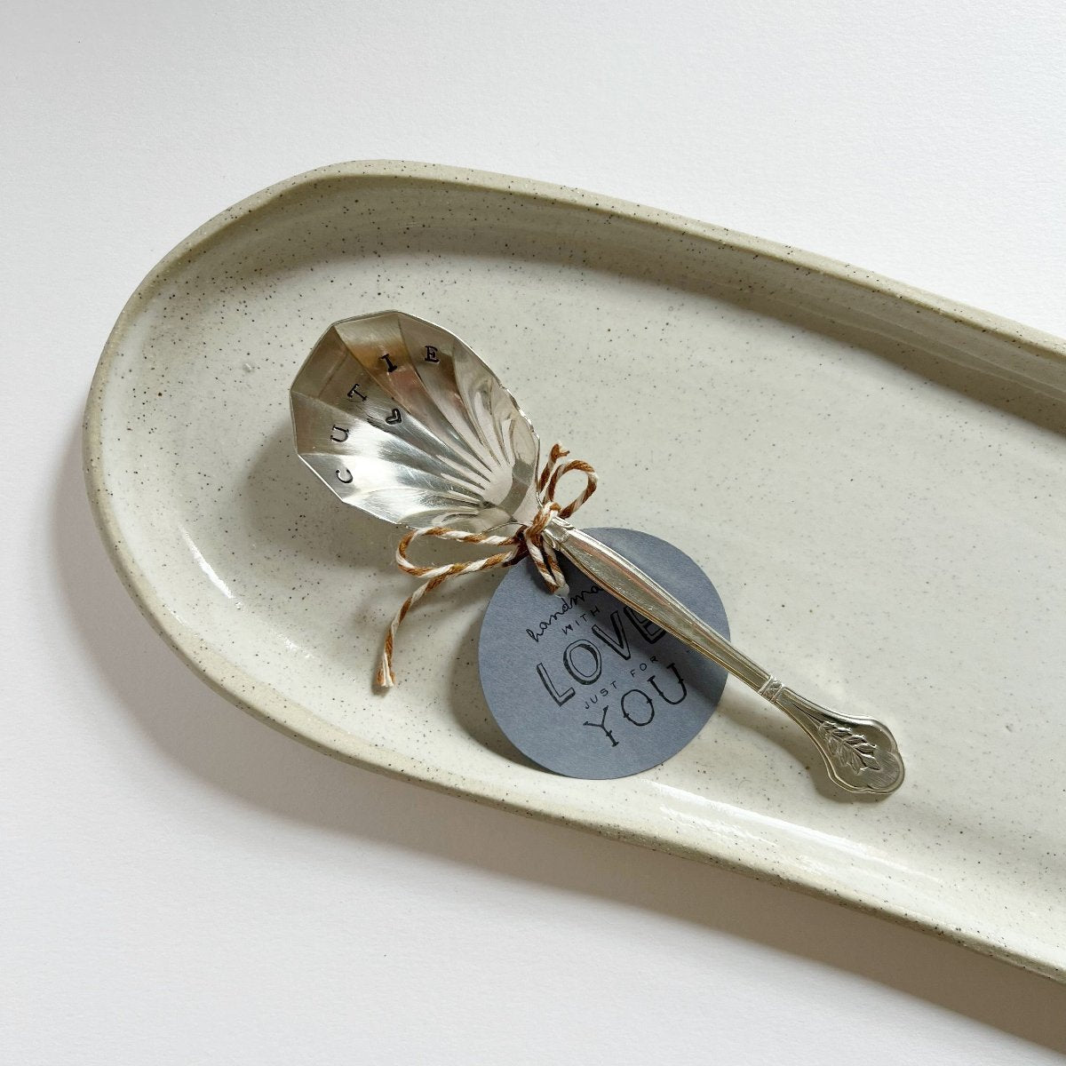 mondocherry - antique silverware dessert spoon | "cutie"