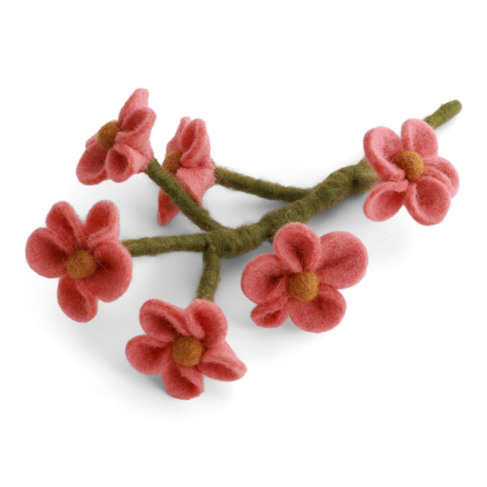 mondocherry - Gry & Sif | forget-me-not felt flower | dusty red