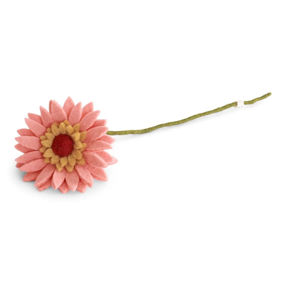 mondocherry Gry & Sif | felt gerbera flower | light peach