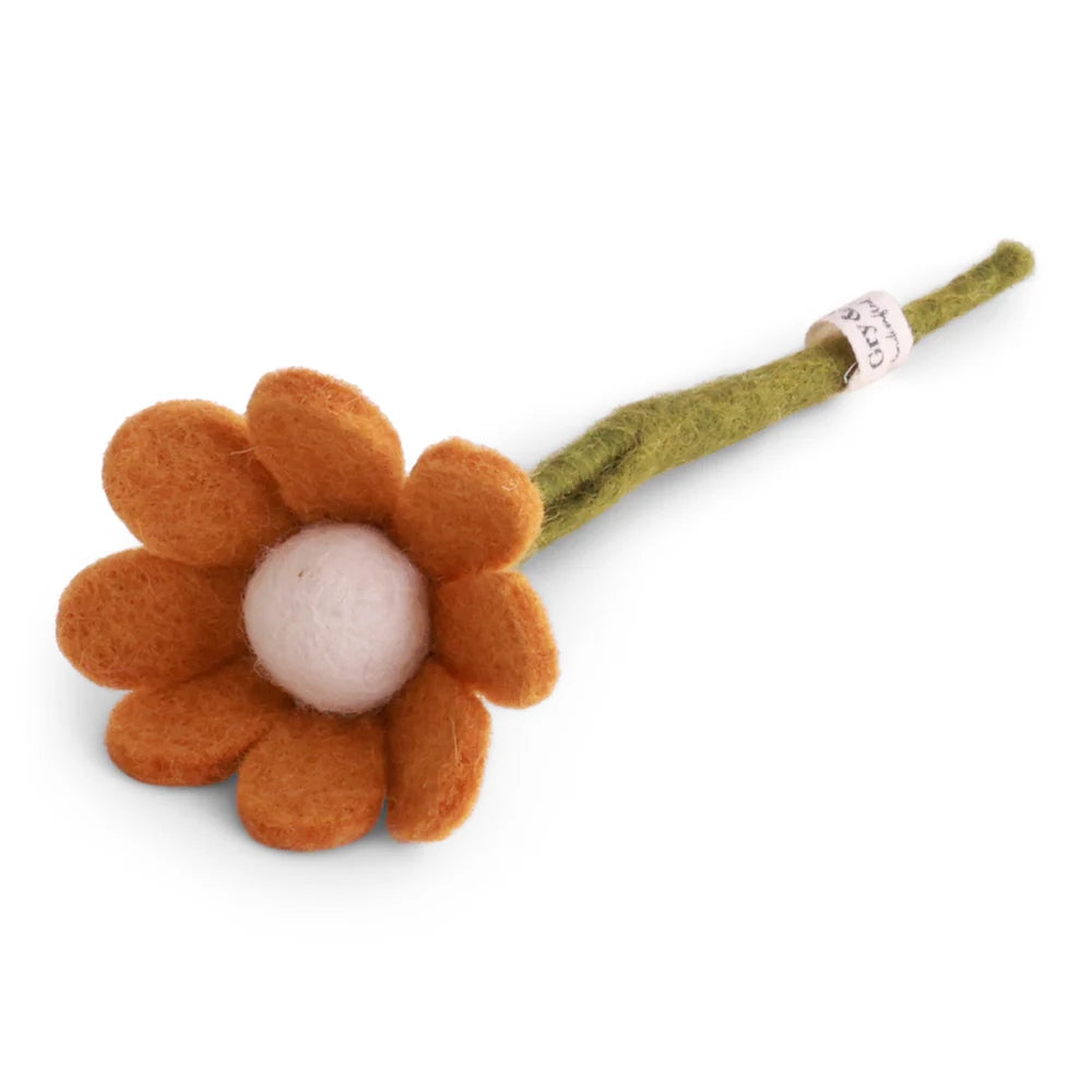 mondocherry Gry & Sif | felt anemone flower | small | yellow