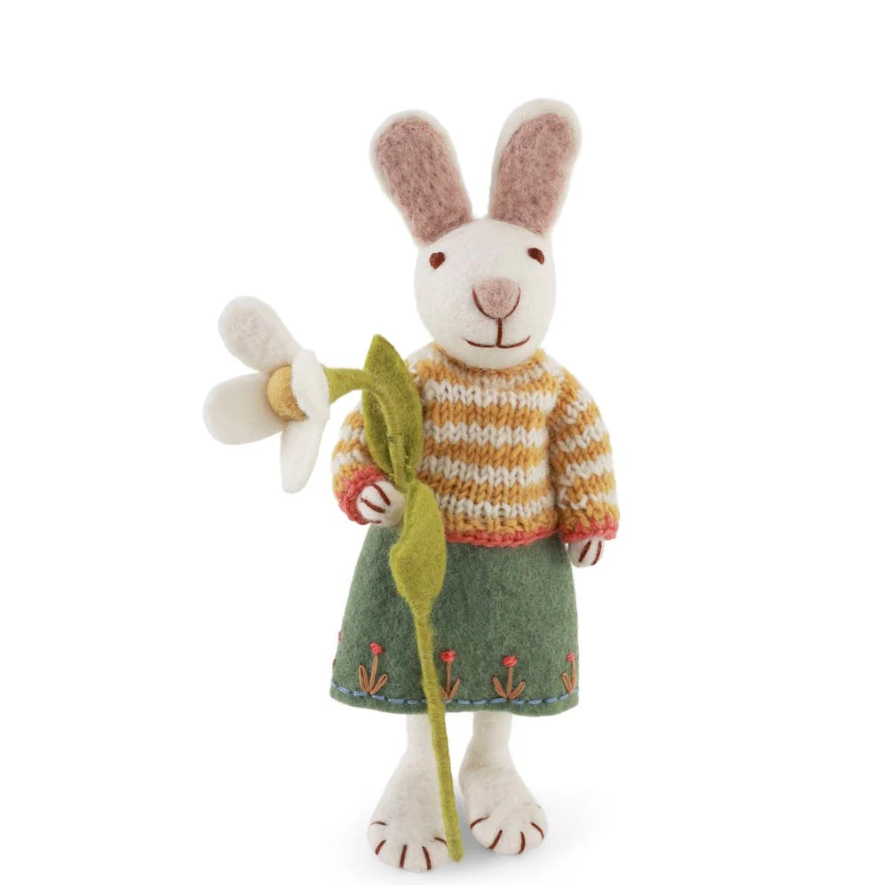mondocherry - Gry & Sif | white girl bunny skirt snowdrop | medium