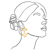 mondocherry - We Dream in Colour | little mimosa earrings - drawing