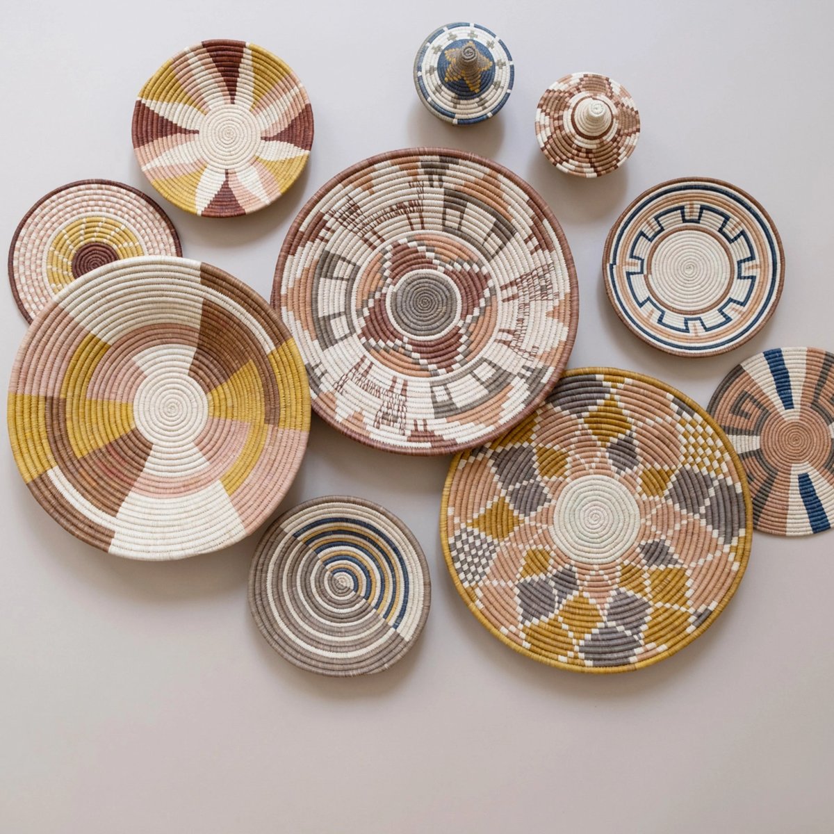 mondocherry - "Lotus" woven bowl cultivate - wall decor - table