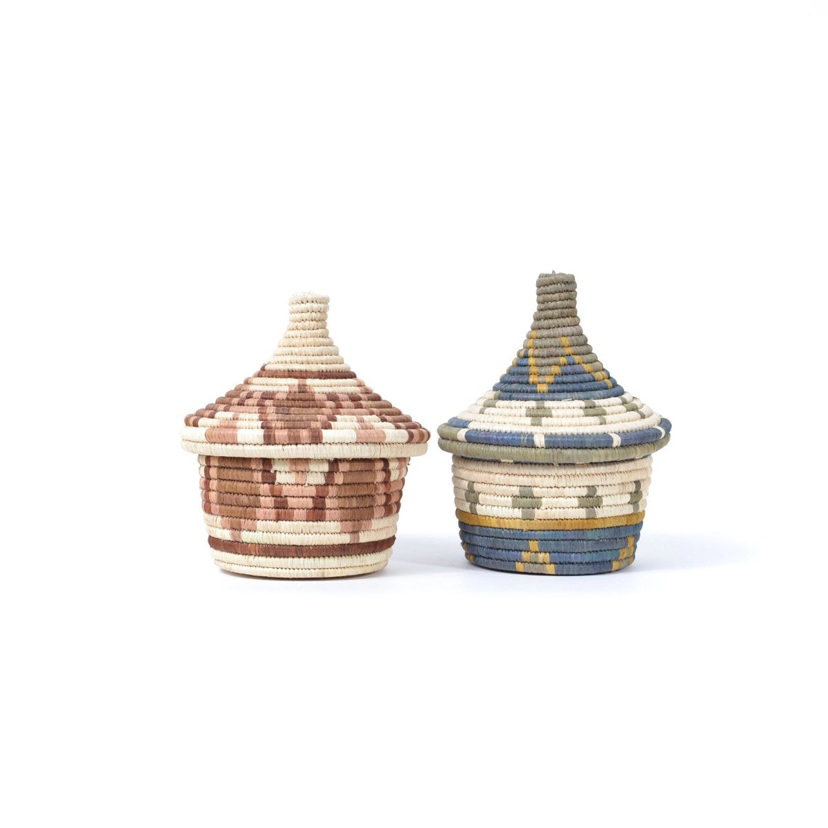 mondocherry - "Star petal" woven coffee basket - pair