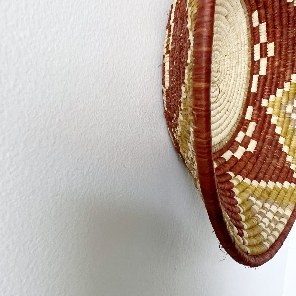 mondocherry - "Sunflower" woven bowl abound midsize - wall decor - side