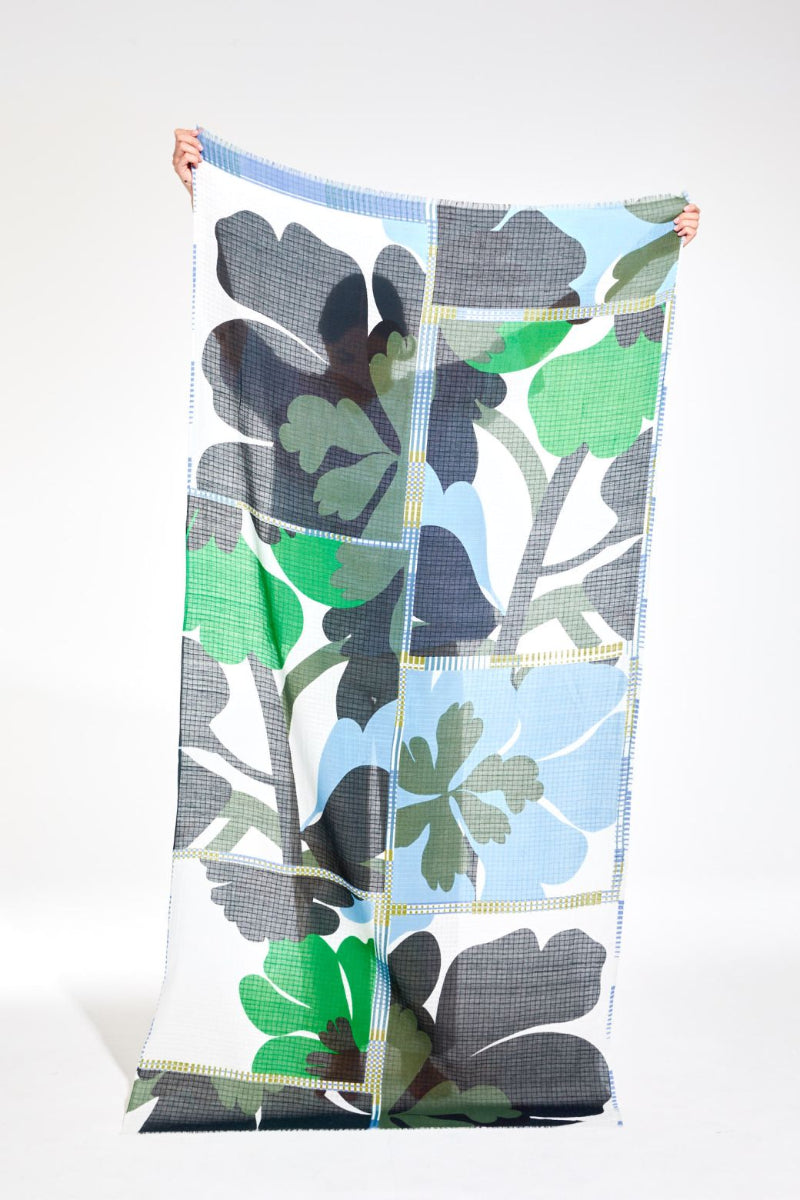 mondocherry - mapoesie | bloom scarf | blue