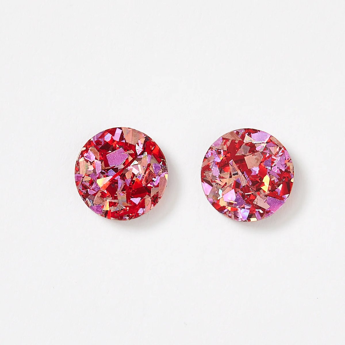 mondocherry - Martha Jean | circle stud earrings | cherry