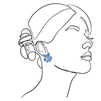 mondocherry - We Dream in Colour jewellery | mini tahiti stud earrings - drawing
