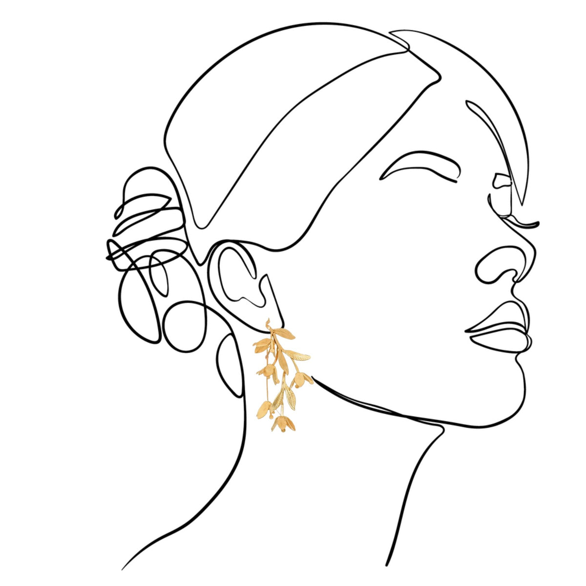 mondocherry - We Dream in Colour jewellery | mirabelle earrings - drawing