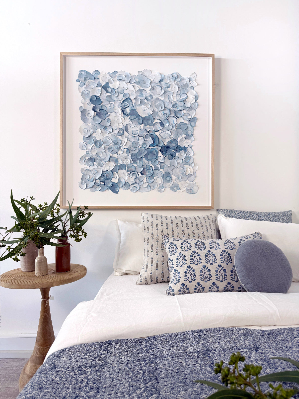 mondocherry - "in the quiet sands" | paper framed wall art - bed