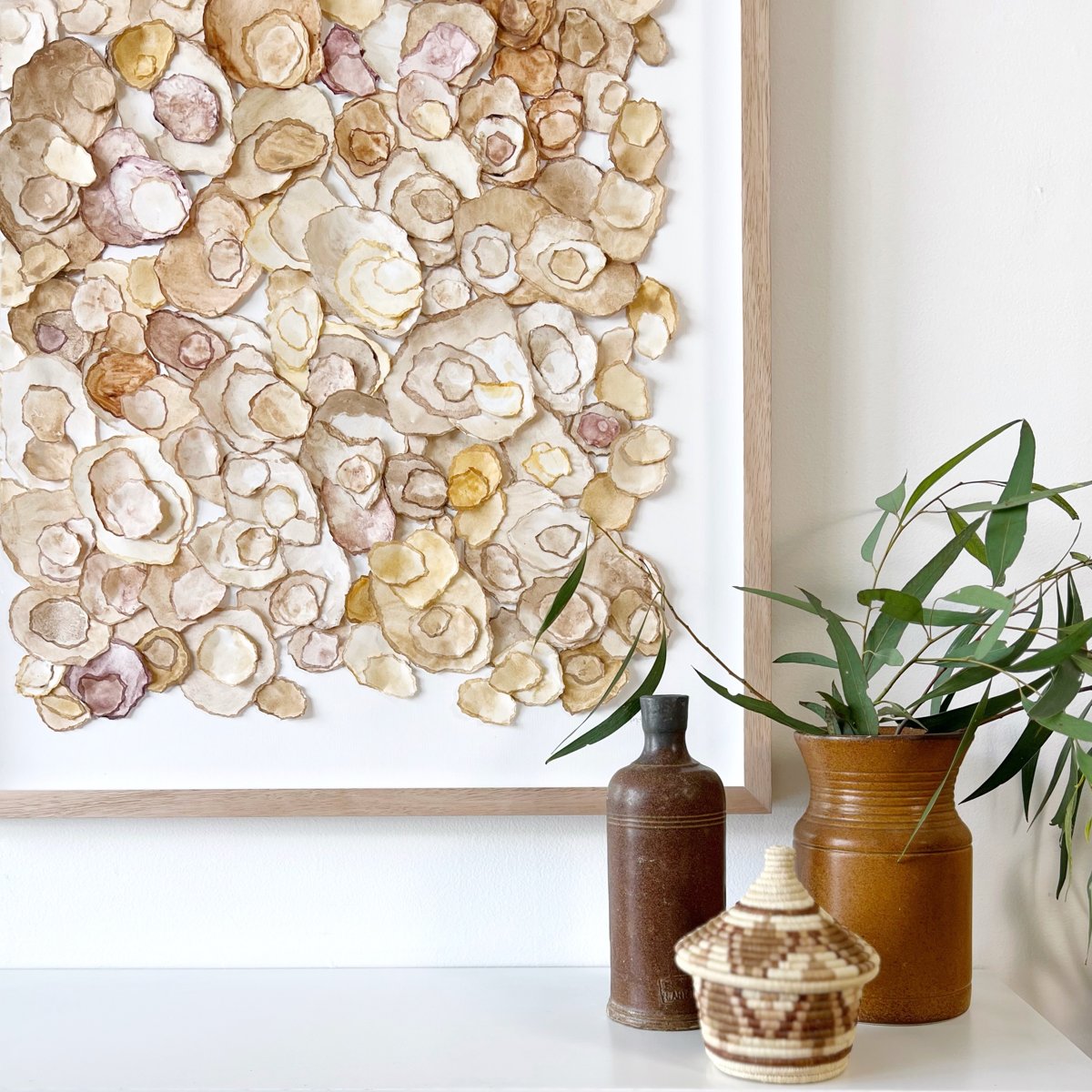 mondocherry - "windara" | paper framed wall art - corner