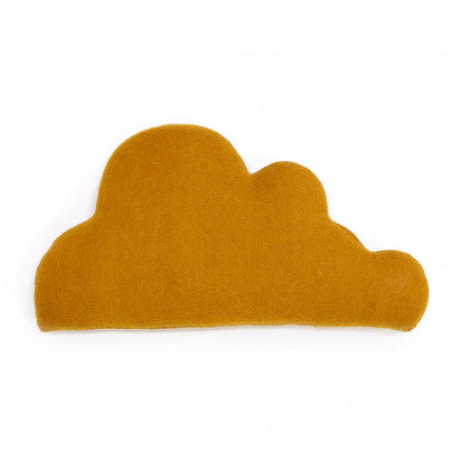 mondocherry - Muskhane | cloudy felt cushion | gold
