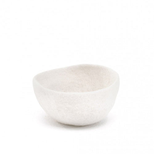mondocherry - Muskhane | plain felt bowl | medium | natural