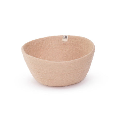 mondocherry - Muskhane | plain felt bowl | large | powder pink