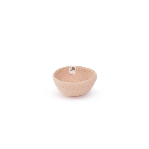 mondocherry - Muskhane | plain felt bowl | small | powder pink