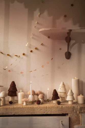 mondocherry - Muskhane | felt Christmas tree decoration | mahogany - display