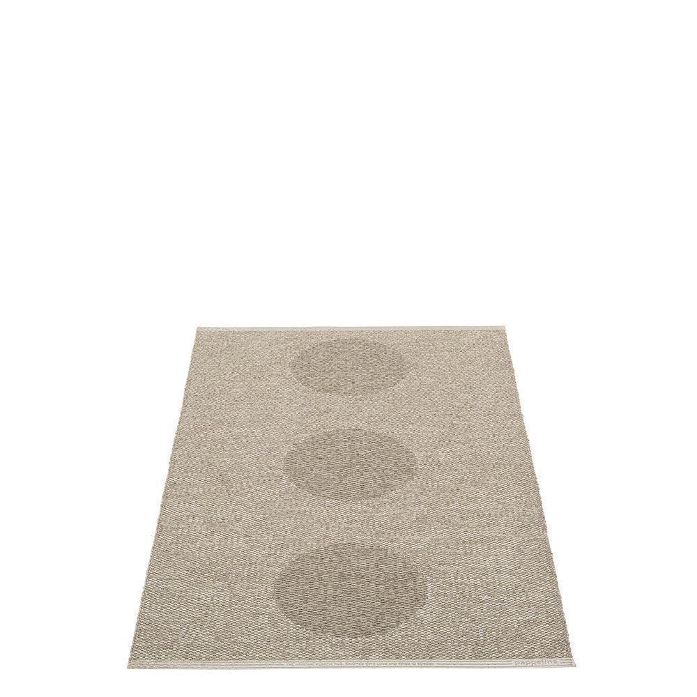 mondocherry - Pappelina | vera 2.0 rug | dark linen - 70cm x 120cm - back
