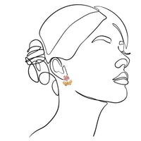 mondocherry - We Dream in Colour jewellery | sakura earrings - drawing