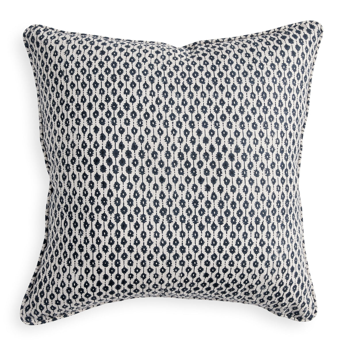 Walter G Siam Indian Teal linen cushion — supplier gallery view 1