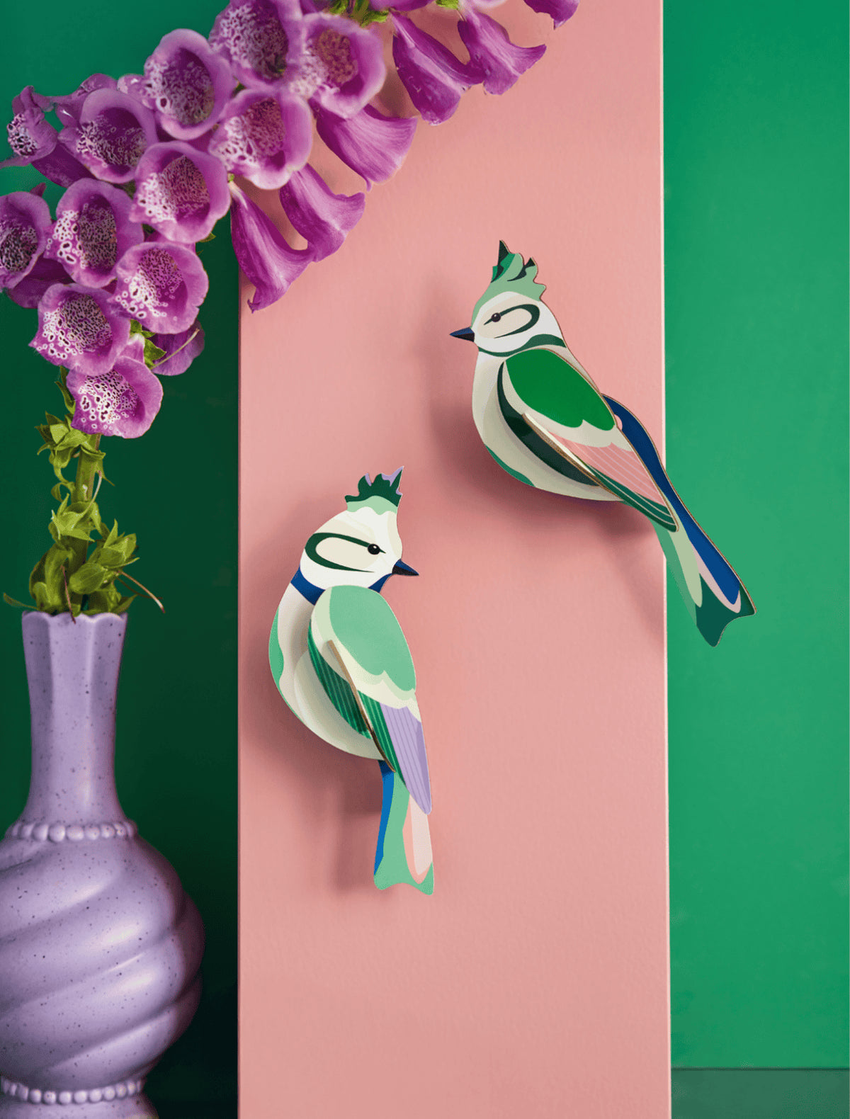 mondocherry - Studio Roof | garden birds forest crests wall decor - display