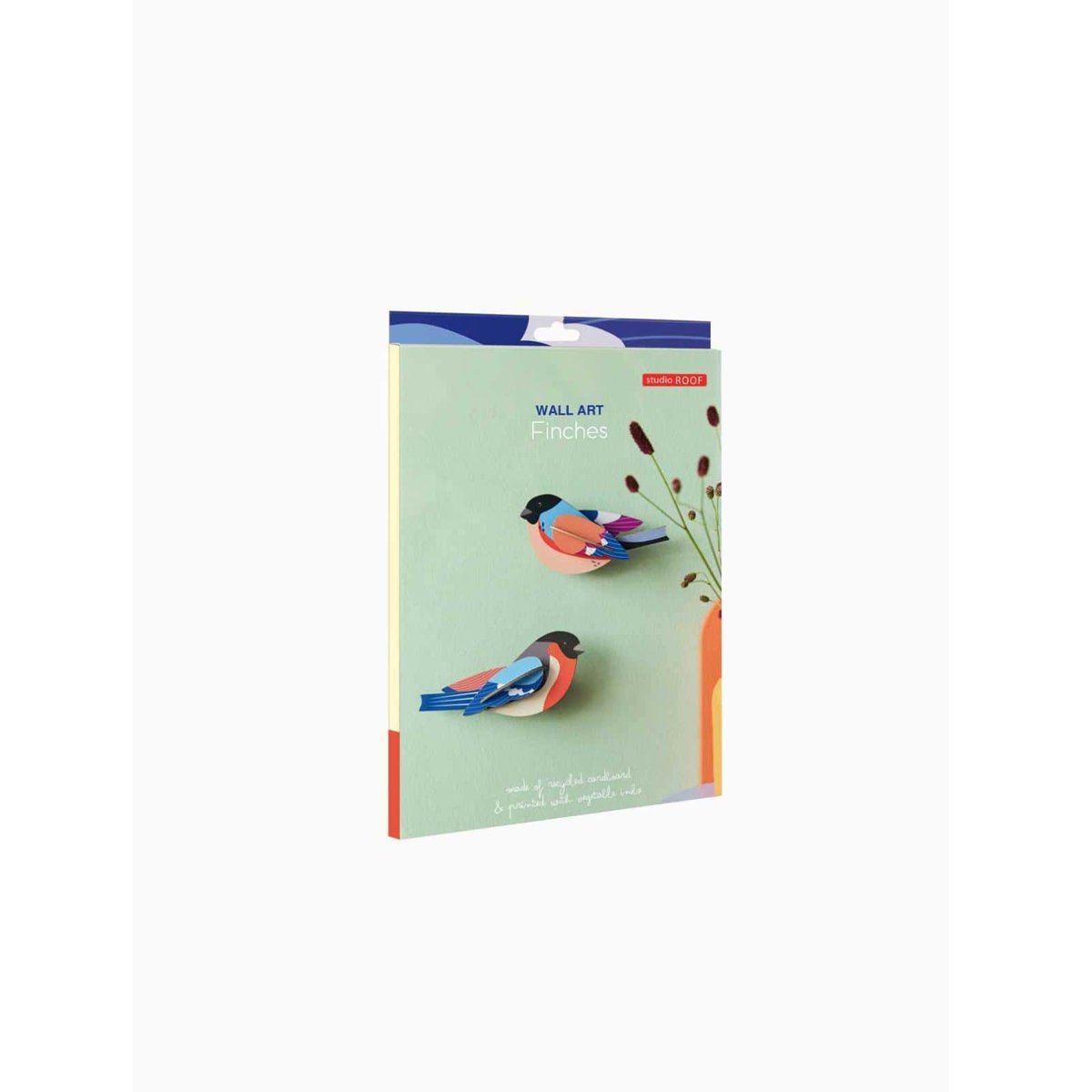 Studio Roof | garden birds finches wall decor - box