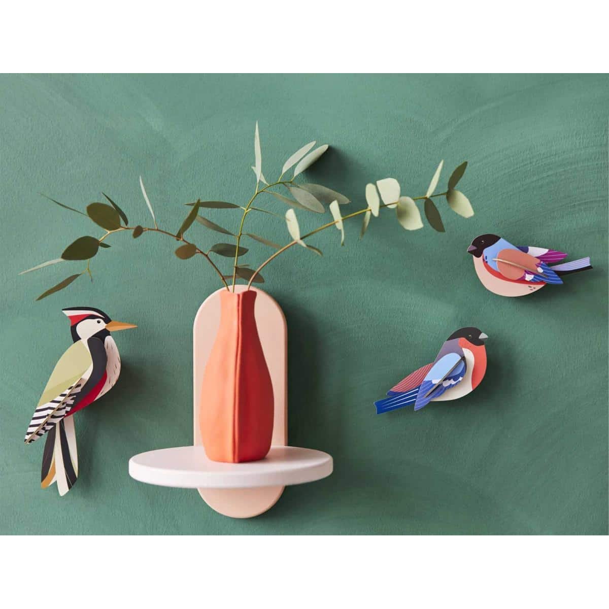 Studio Roof | garden birds finches wall decor - display