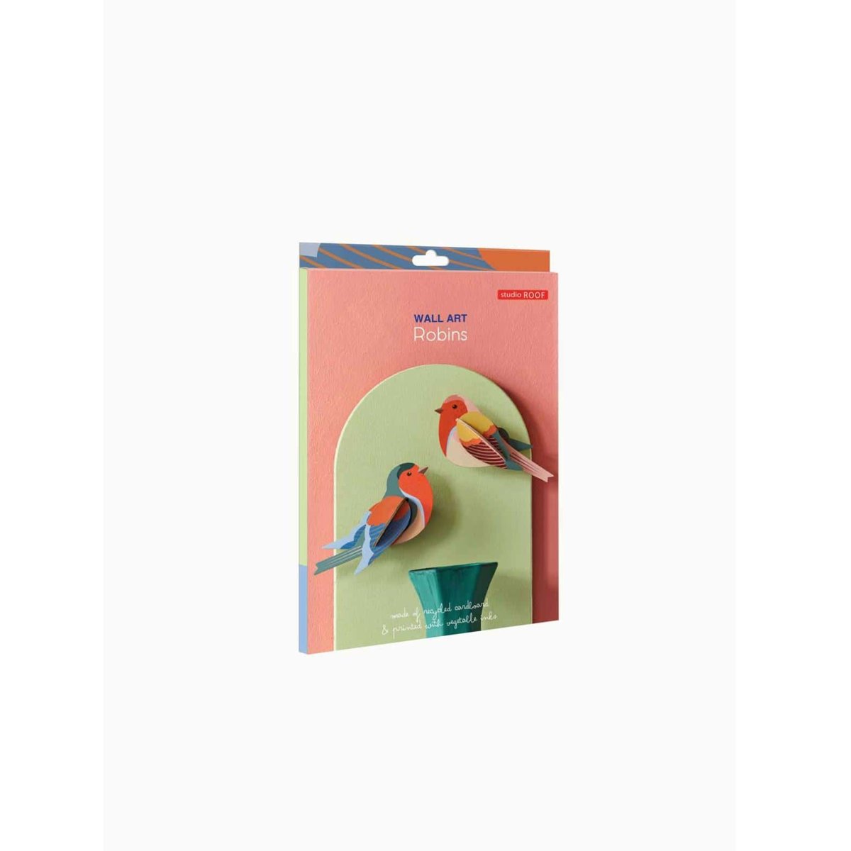 Studio Roof | garden birds robins wall decor - box