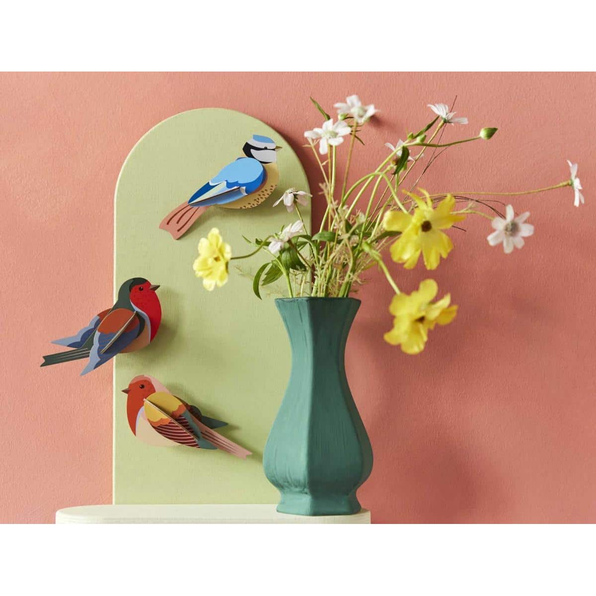 Studio Roof | garden birds robins wall decor - display