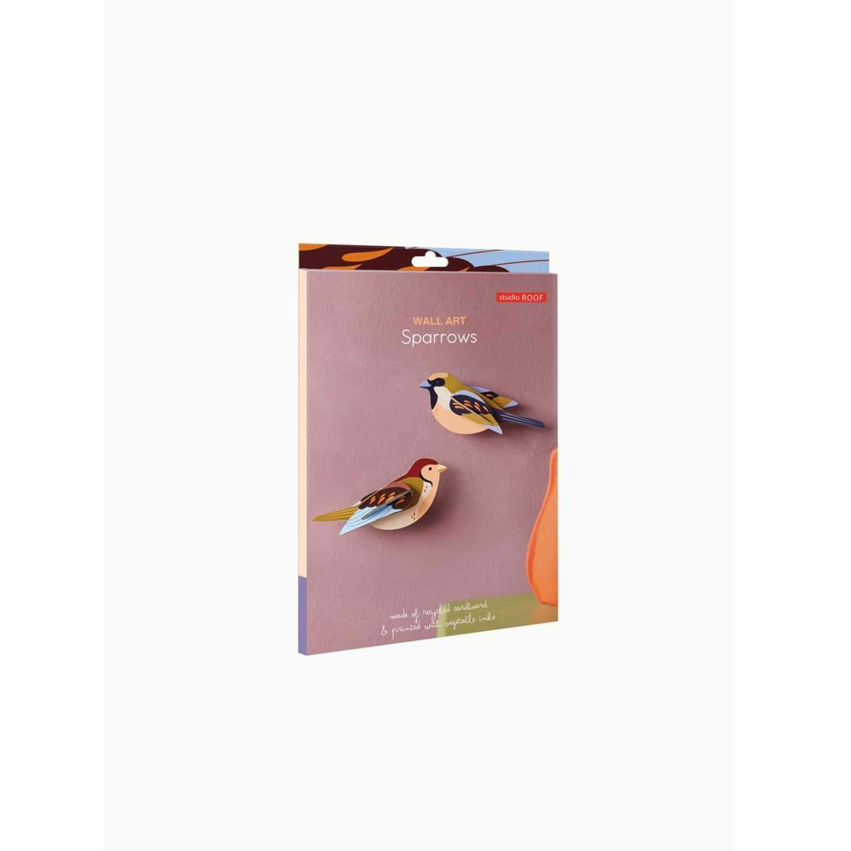 Studio Roof | garden birds sparrows wall decor - box