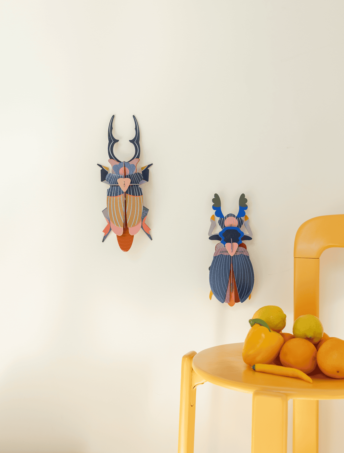 mondocherry - Studio Roof | giant stag beetle wall decor - duo