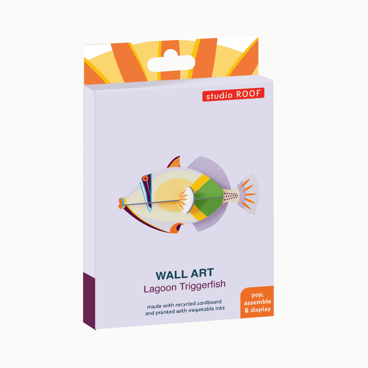 mondocherry - Studio Roof | lagoon triggerfish wall decor - packaging