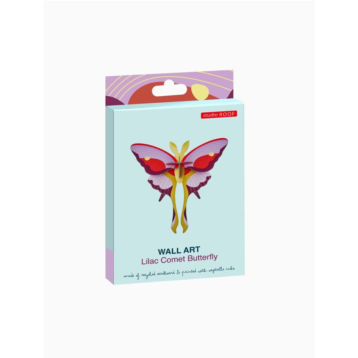 mondocherry - Studio Roof | lilac comet butterfly wall decor - box