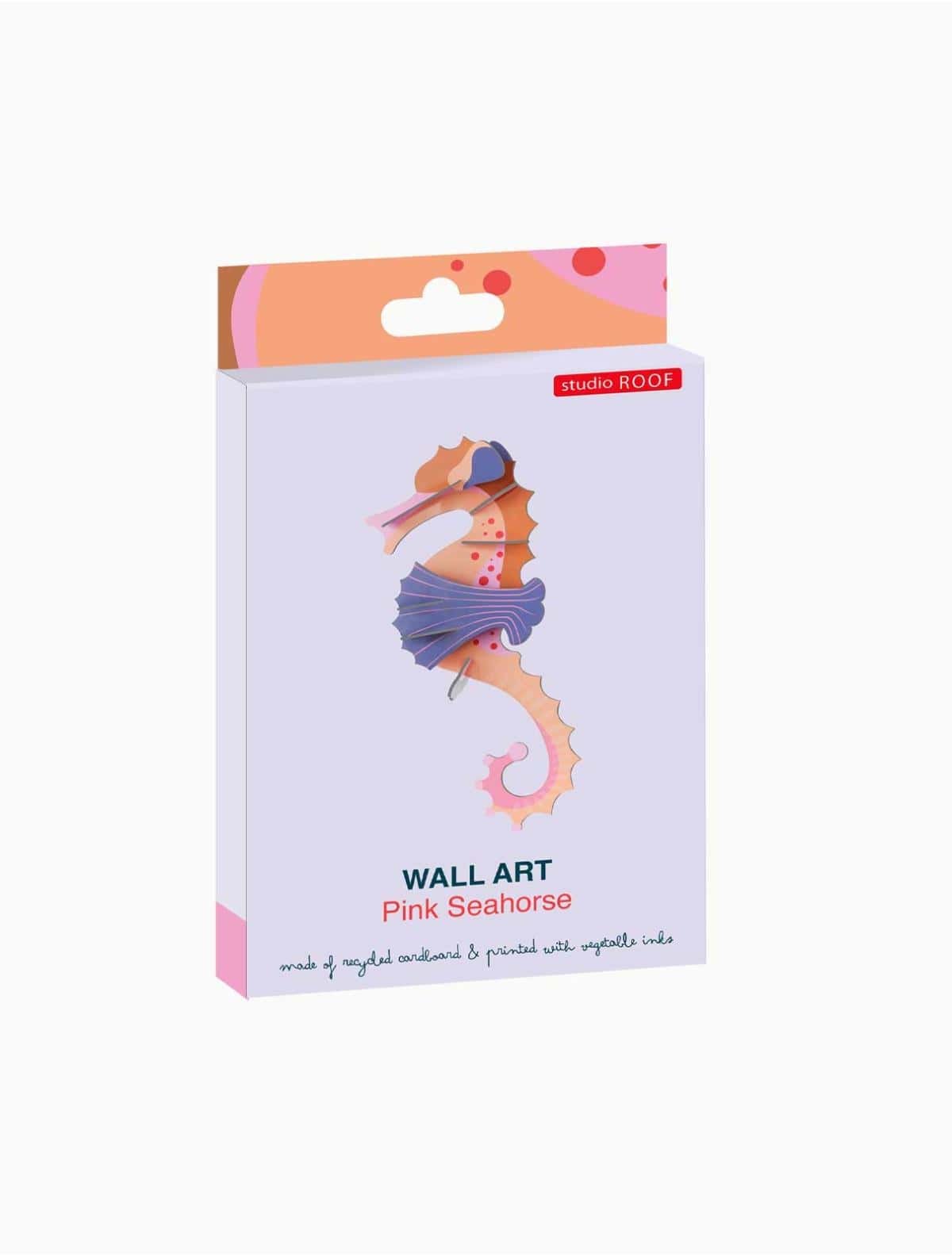 mondocherry - Studio Roof | pink seahorse wall decor - box