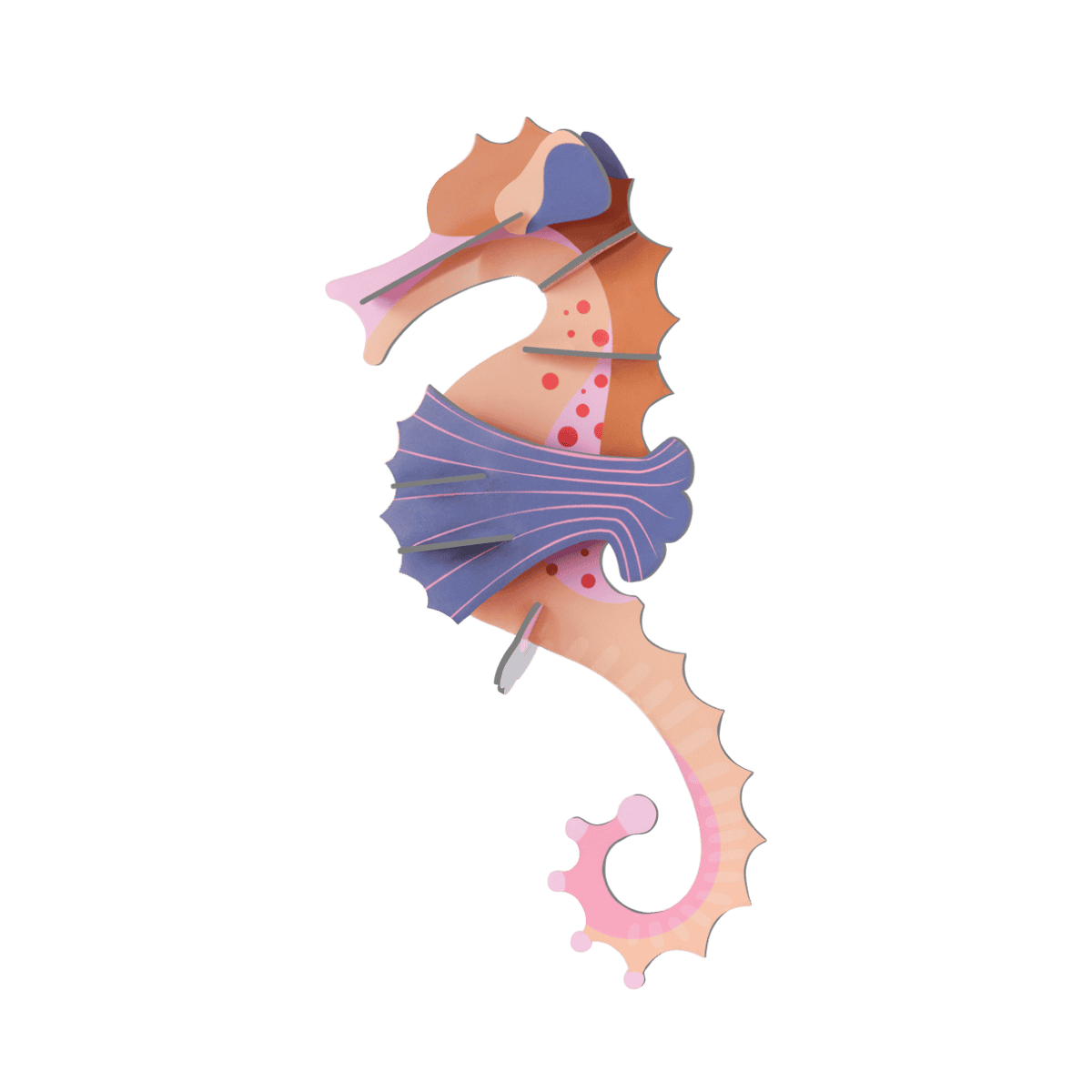 mondocherry - Studio Roof | pink seahorse wall decor