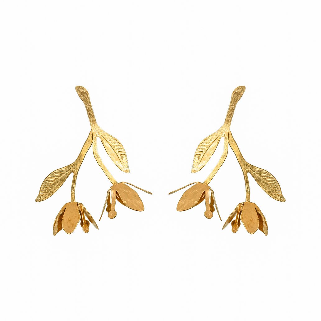 mondocherry - We Dream in Colour jewellery | damson earrings