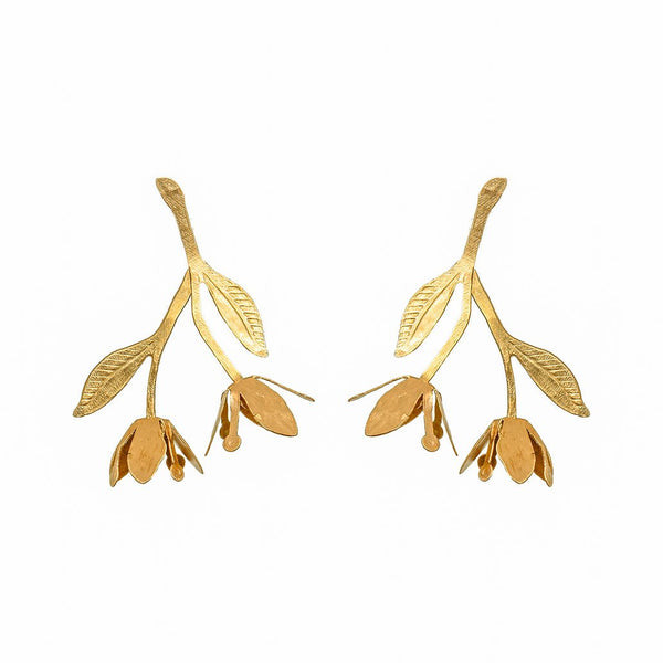 mondocherry - We Dream in Colour jewellery | damson earrings