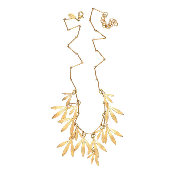 mondocherry - We Dream in Colour jewellery | gold bamboo necklace