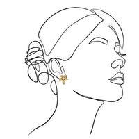 mondocherry - We Dream in Colour jewellery | wee botanic earrings - drawing