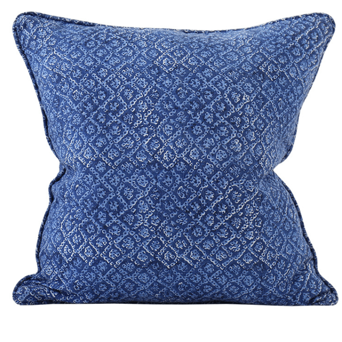 mondocherry homewares - Walter G Bandhini cushion (lapis)
