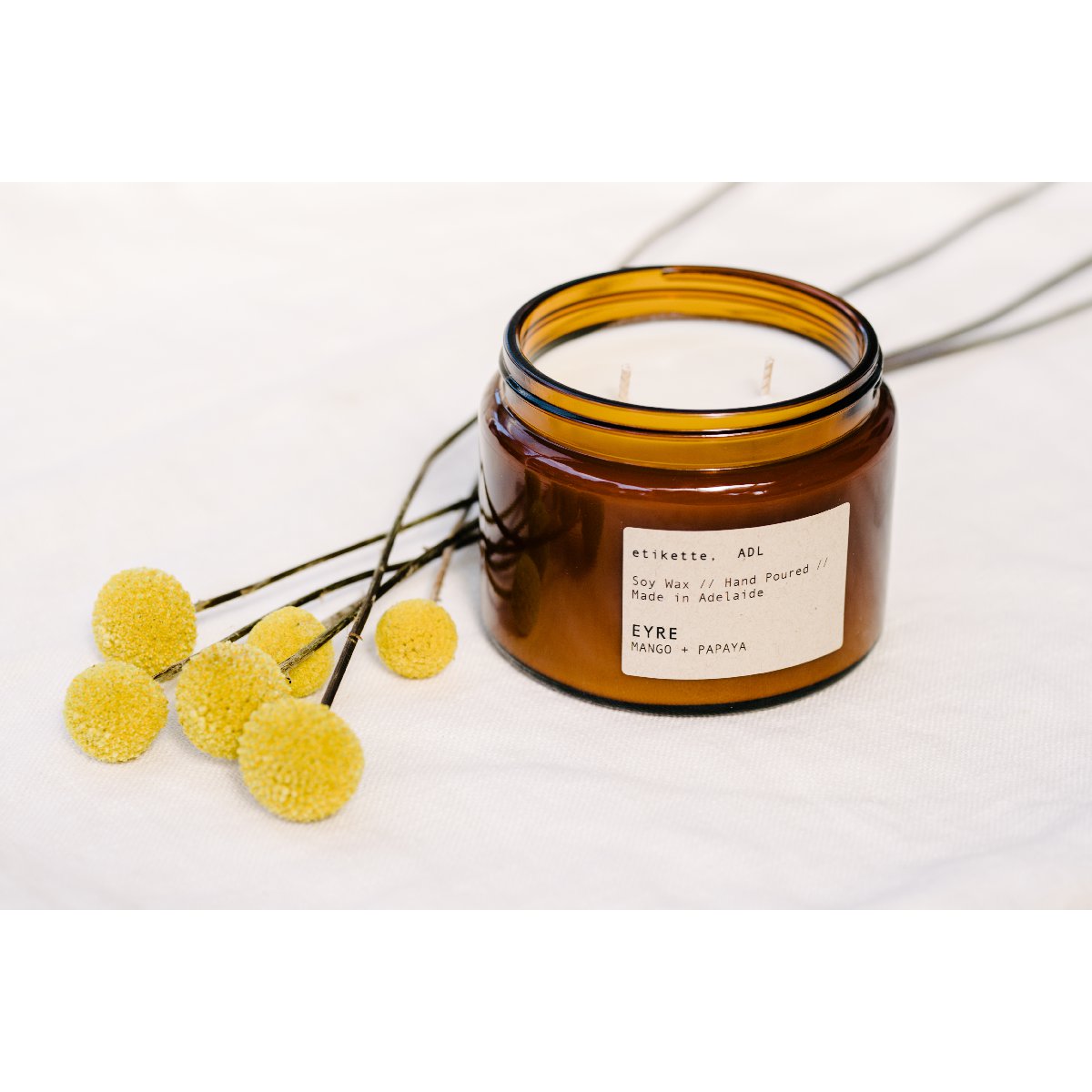 Etikette soy candle | eyre mango & papaya | 500ml