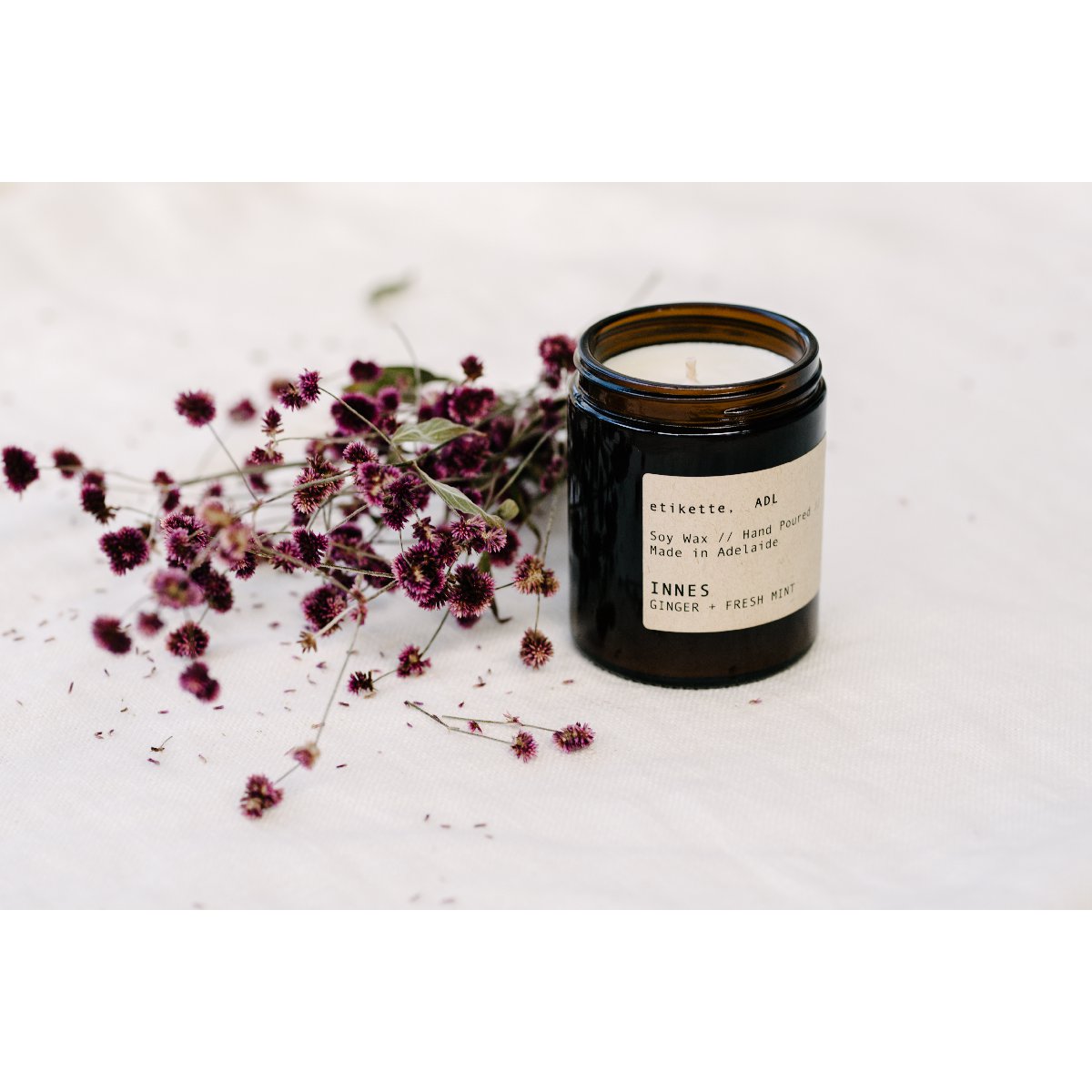 Etikette soy candle | innes ginger & fresh mint | 175ml