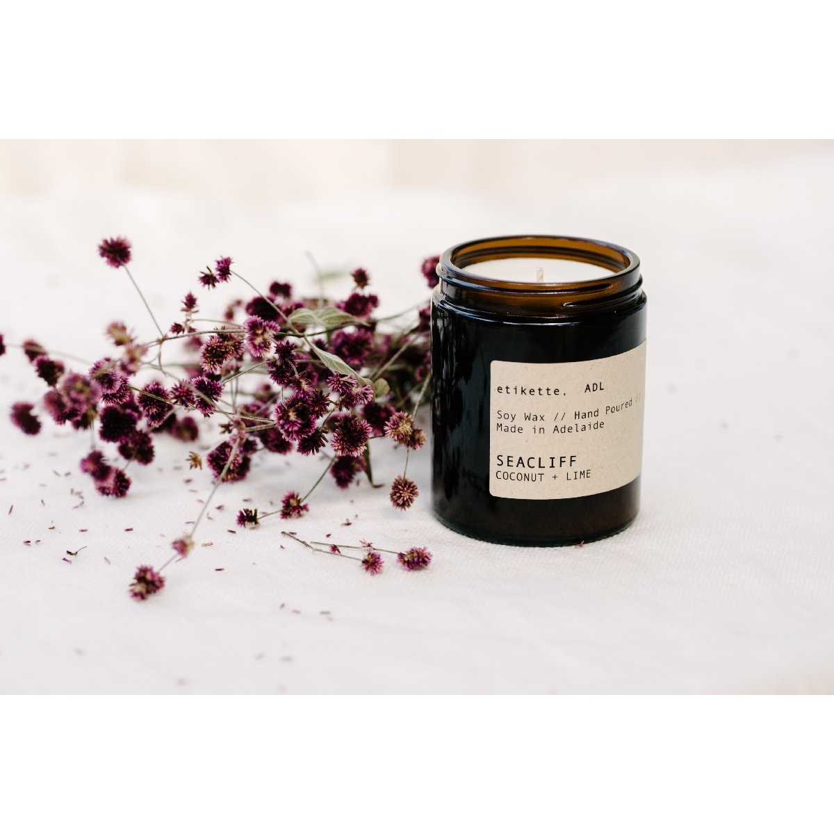 Etikette soy candle | seacliff coconut lime | 175ml