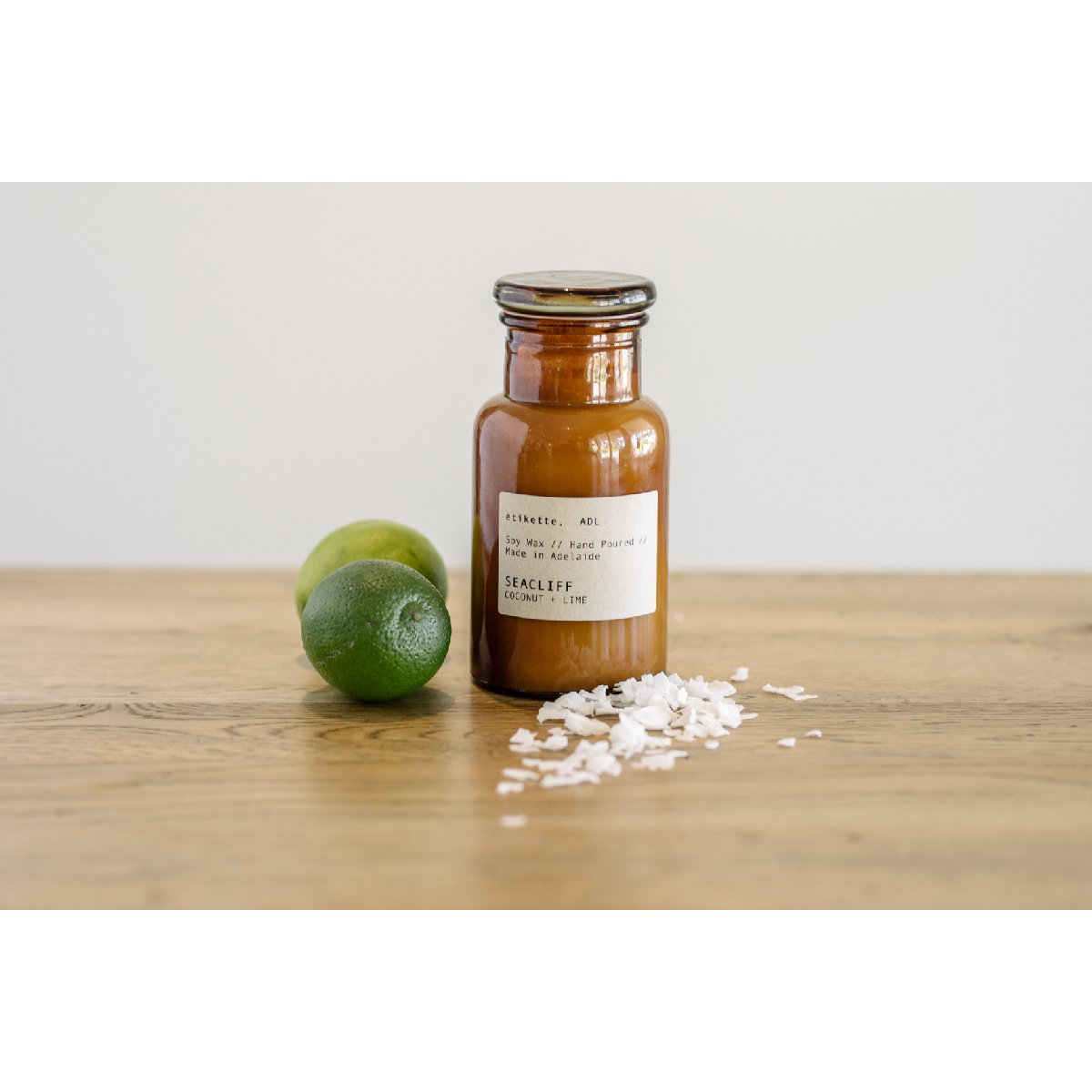 Etikette soy candle | seacliff coconut lime | 250ml