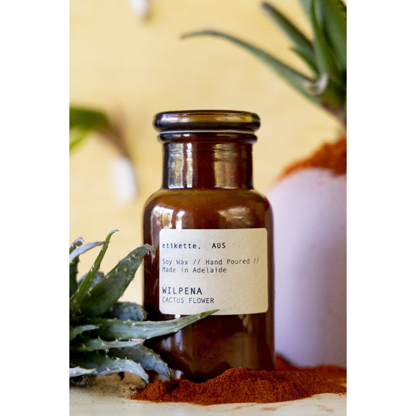 Etikette | soy candle | wilpena cactus flower | 250ml