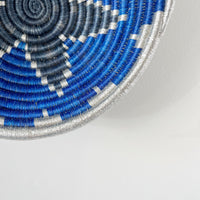 mondocherry - African woven bowl "rubavu" | medium | navy blue #1 - close