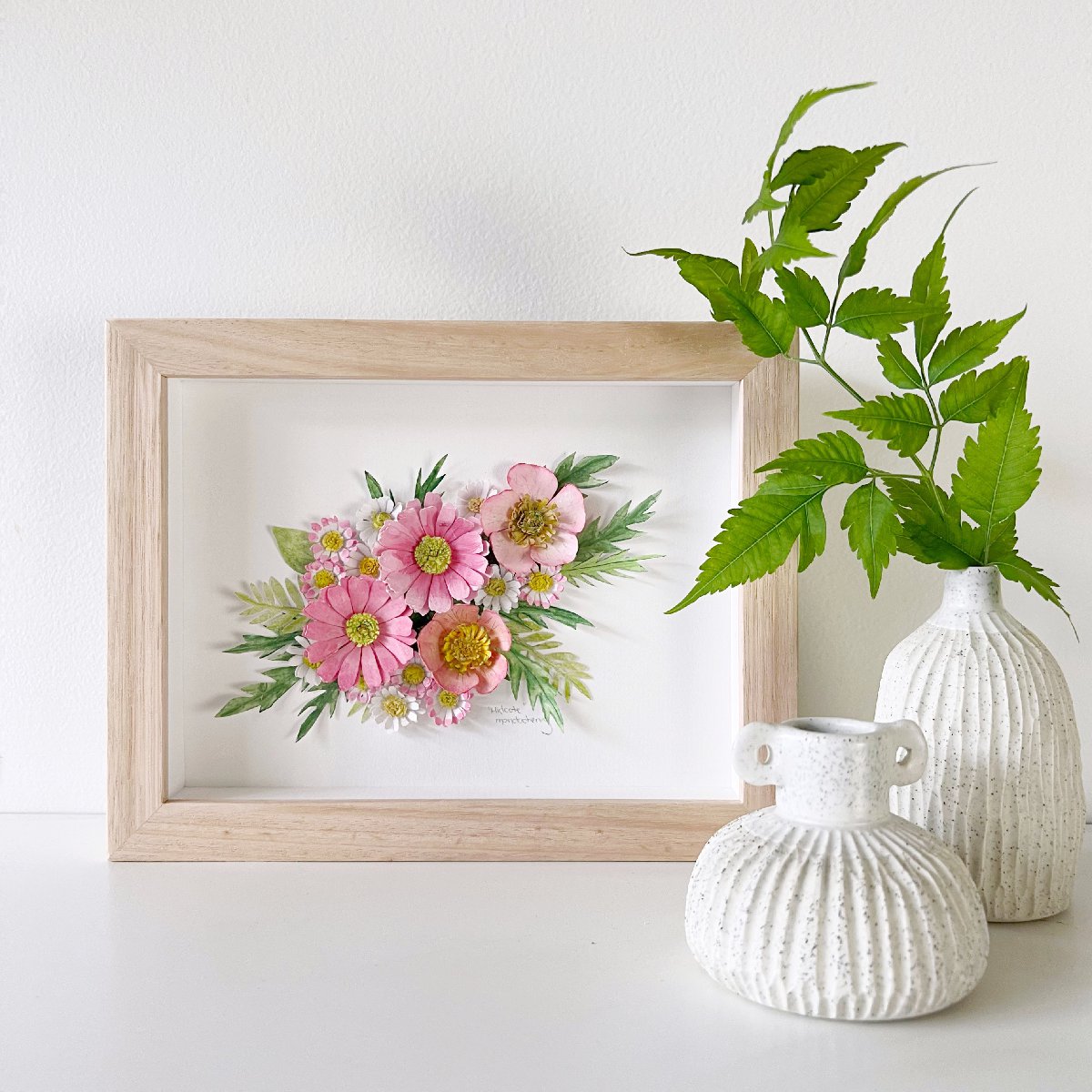 mondocherry - "Hidcote" - paper wall art - botanical collection