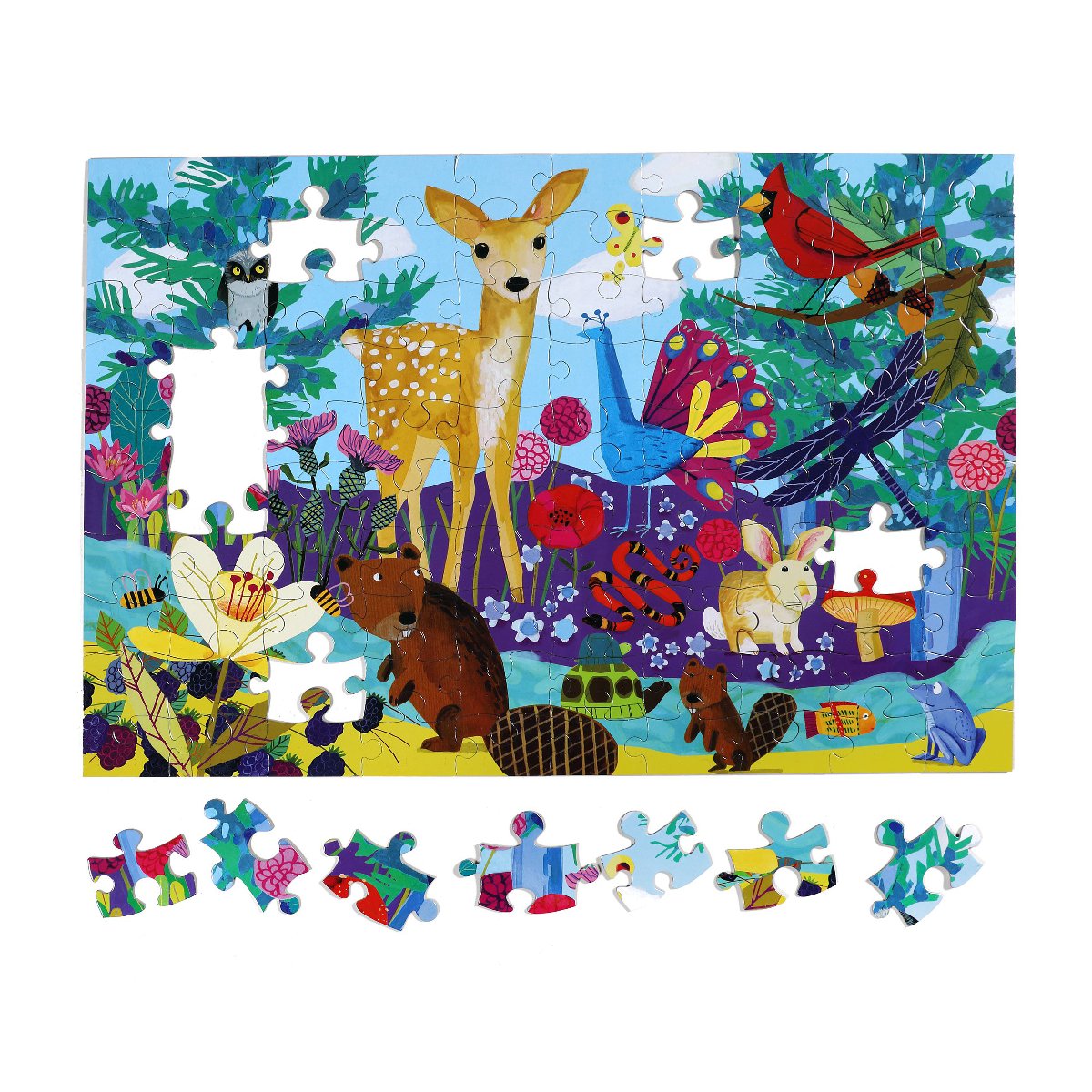 Eeboo | 100 piece puzzle | Life on Earth - complete