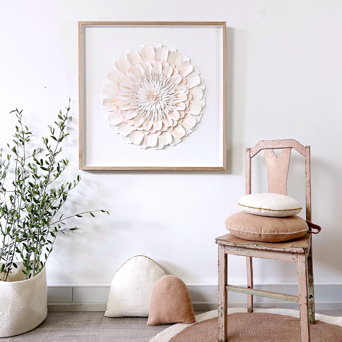 mondocherry - "gently blooming" paper artwork
